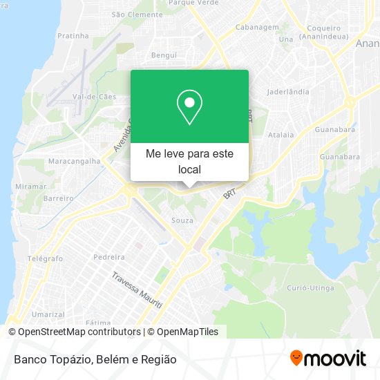 Banco Topázio mapa