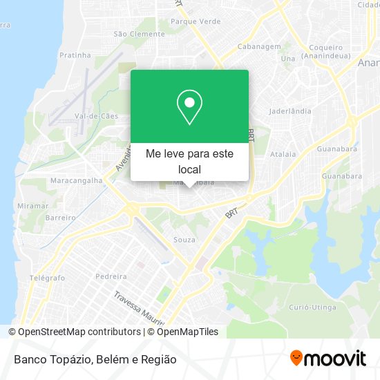 Banco Topázio mapa