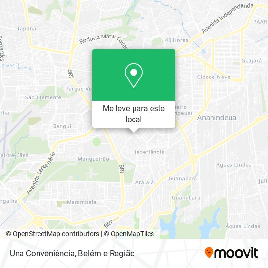 Una Conveniência mapa