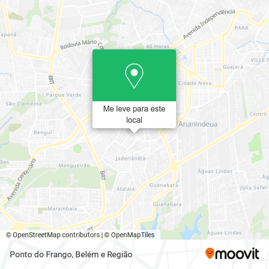 Ponto do Frango mapa