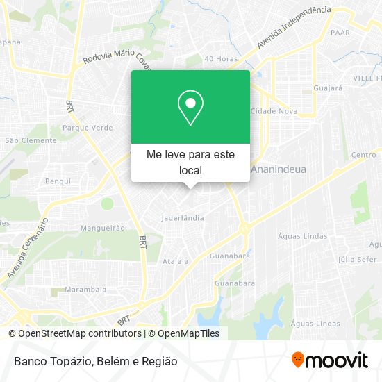 Banco Topázio mapa