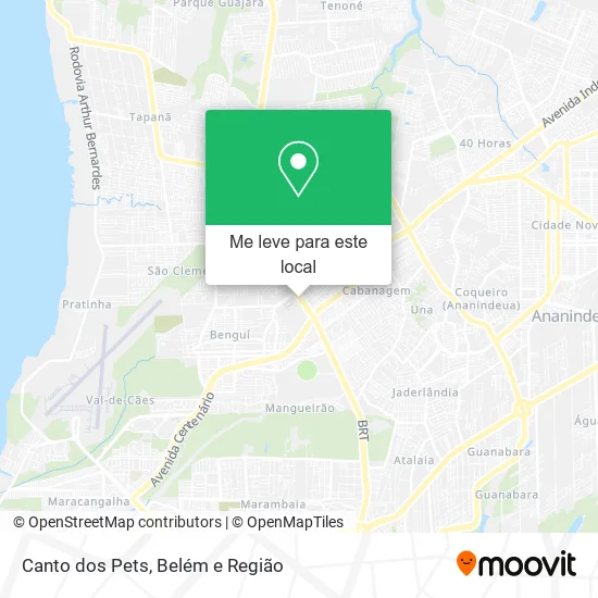 Canto dos Pets mapa