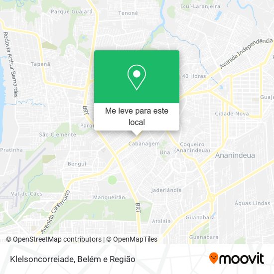 Klelsoncorreiade mapa