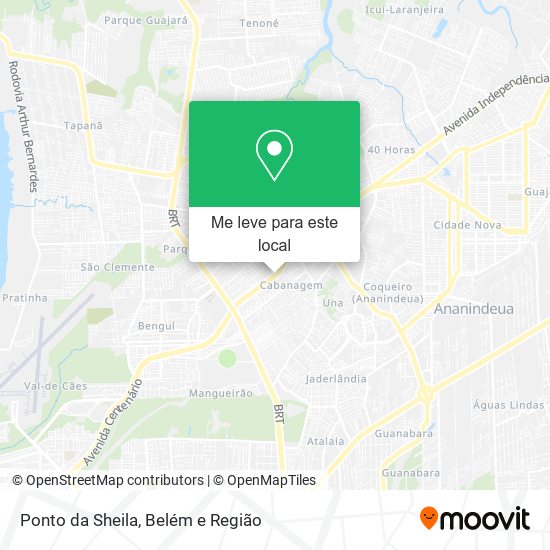 Ponto da Sheila mapa