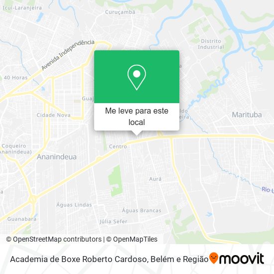 Academia de Boxe Roberto Cardoso mapa