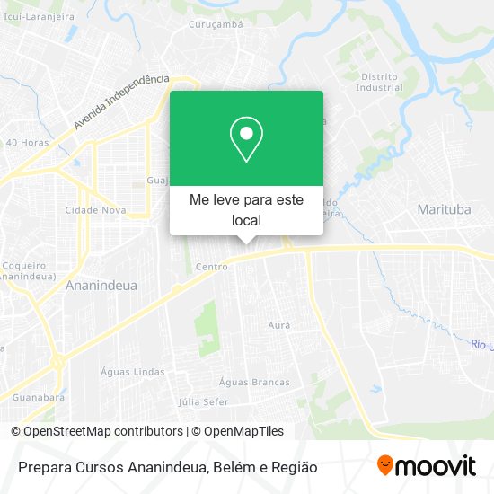 Prepara Cursos Ananindeua mapa