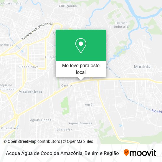 Acqua Água de Coco da Amazônia mapa