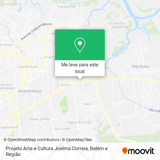 Projeto Arte e Cultura Joelma Correia mapa