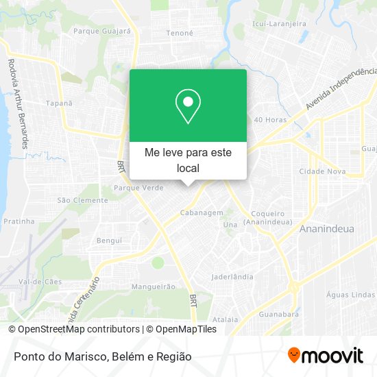 Ponto do Marisco mapa