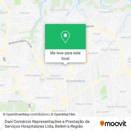 Dani Comércio Representações e Prestação de Serviços Hospitalares Ltda mapa