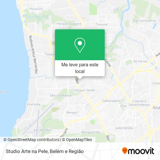 Studio Arte na Pele mapa