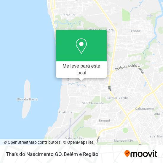 Thaís do Nascimento GO mapa