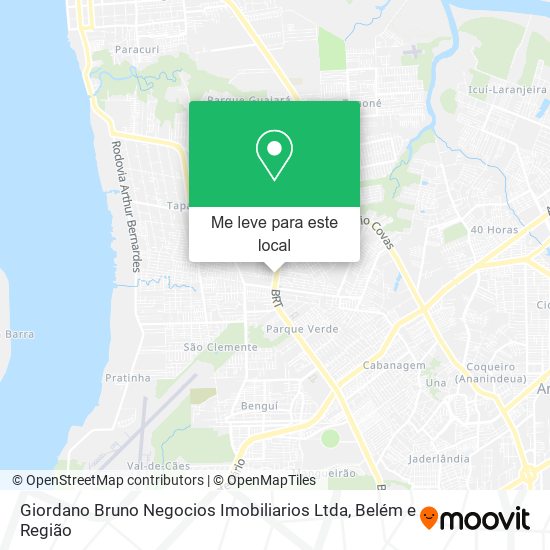 Giordano Bruno Negocios Imobiliarios Ltda mapa