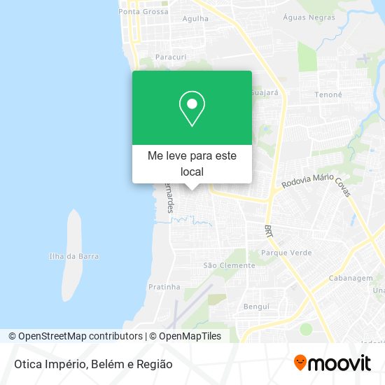 Otica Império mapa