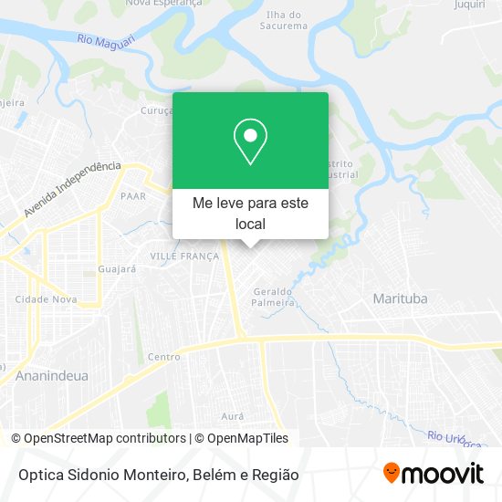 Optica Sidonio Monteiro mapa