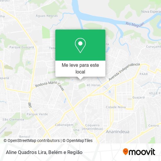Aline Quadros Lira mapa