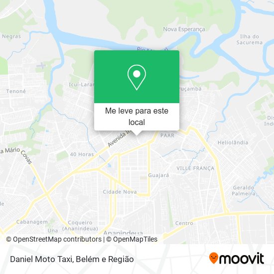 Daniel Moto Taxi mapa