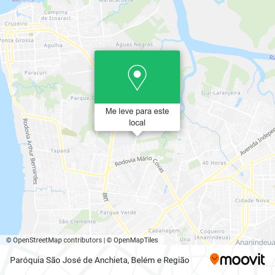 Paróquia São José de Anchieta mapa