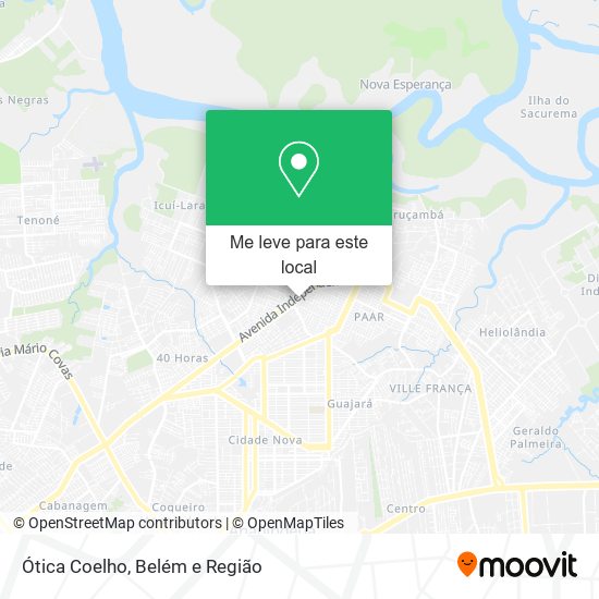 Ótica Coelho mapa