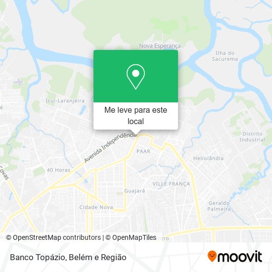 Banco Topázio mapa