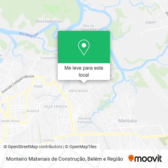 Monteiro Materiais de Construção mapa