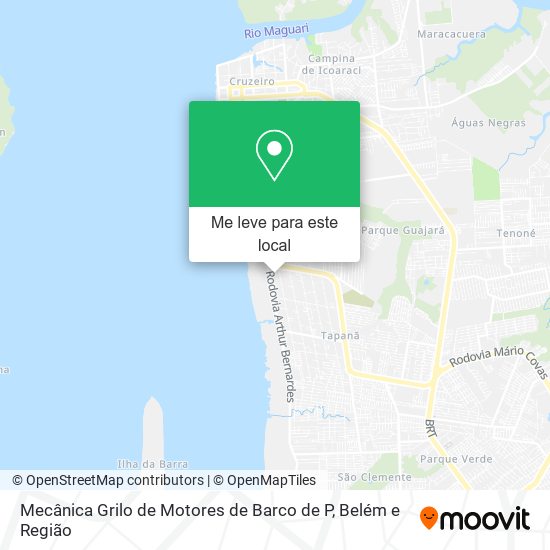 Mecânica Grilo de Motores de Barco de P mapa