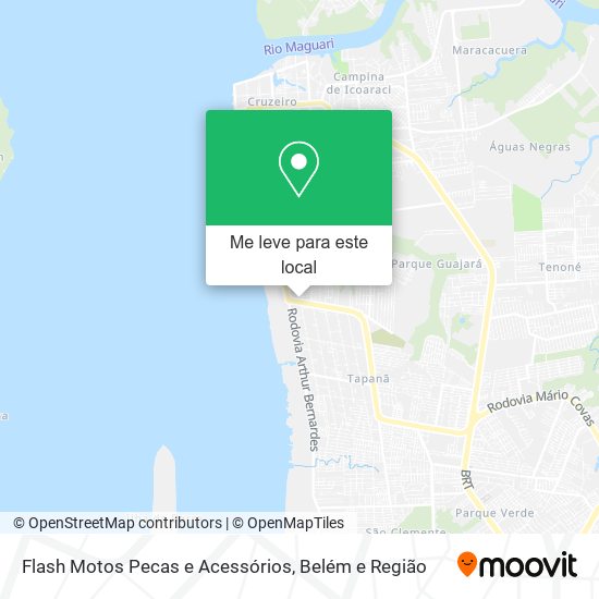 Flash Motos Pecas e Acessórios mapa