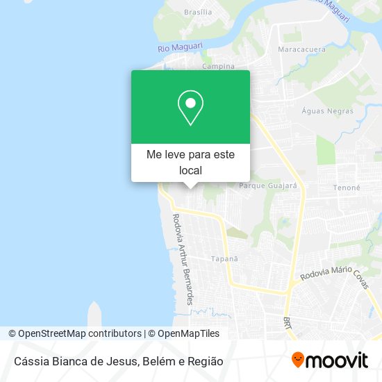 Cássia Bianca de Jesus mapa