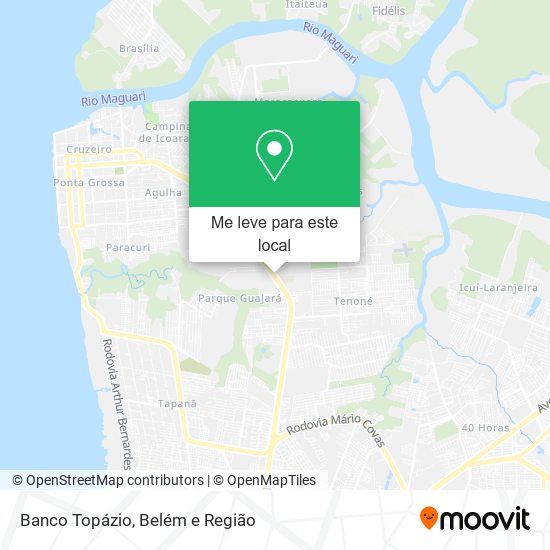 Banco Topázio mapa