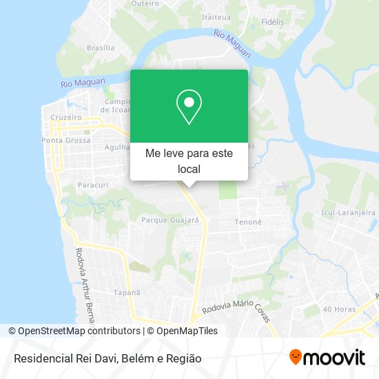 Residencial Rei Davi mapa