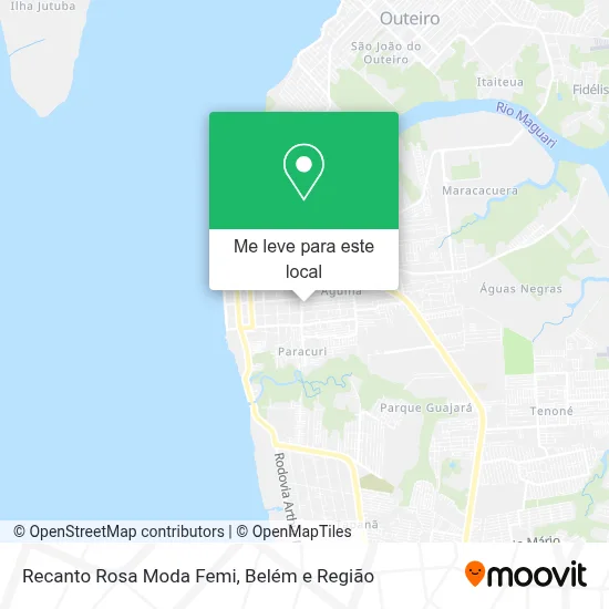 Recanto Rosa Moda Femi mapa