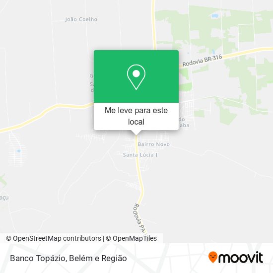 Banco Topázio mapa