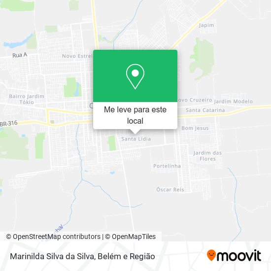 Marinilda Silva da Silva mapa