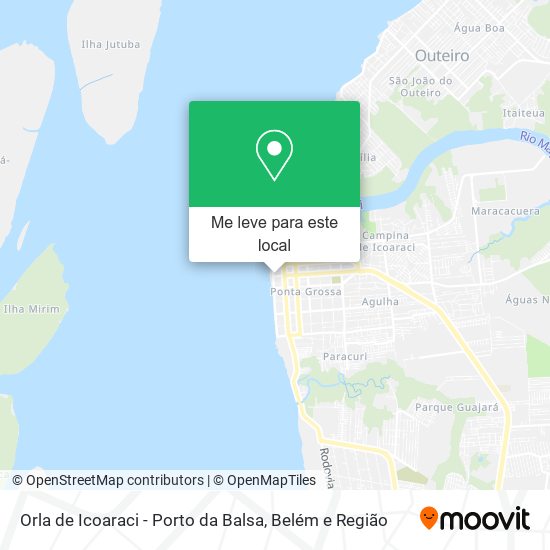 Orla de Icoaraci - Porto da Balsa mapa