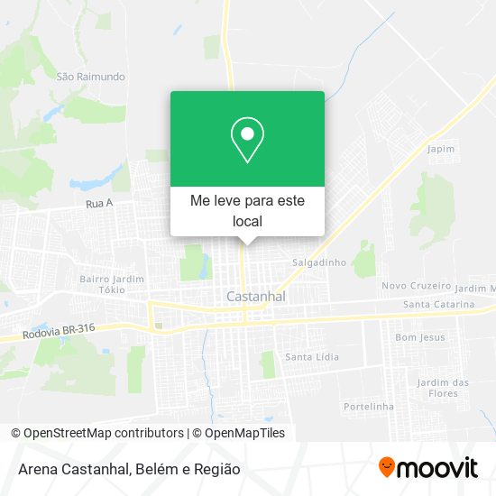 Arena Castanhal mapa