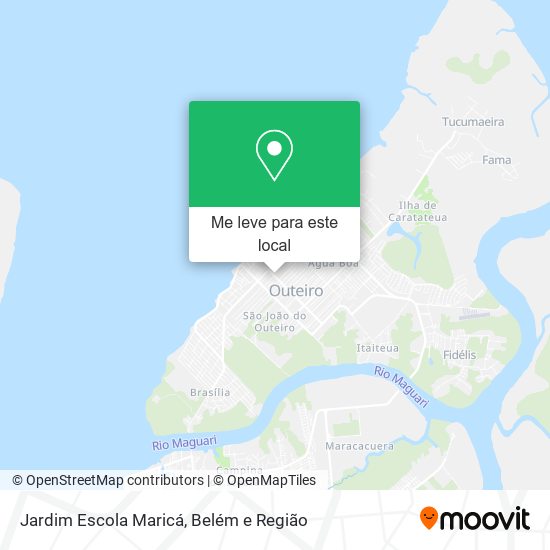 Jardim Escola Maricá mapa