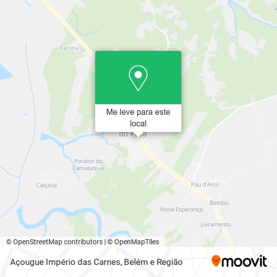 Açougue Império das Carnes mapa