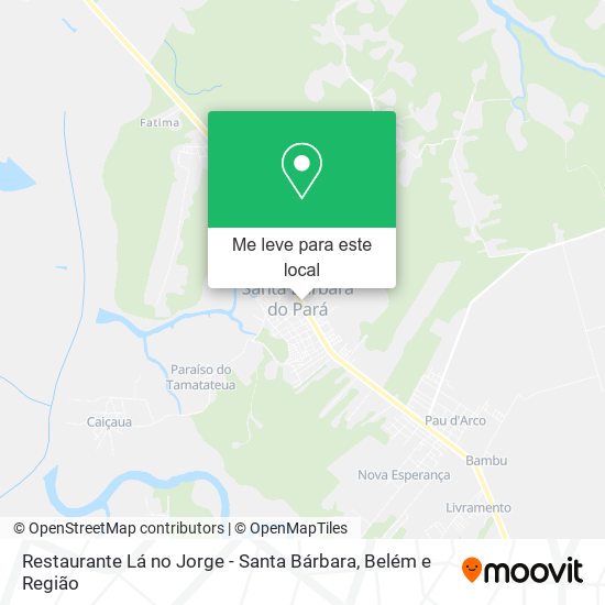 Restaurante Lá no Jorge - Santa Bárbara mapa