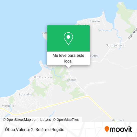 Ótica Valente 2 mapa