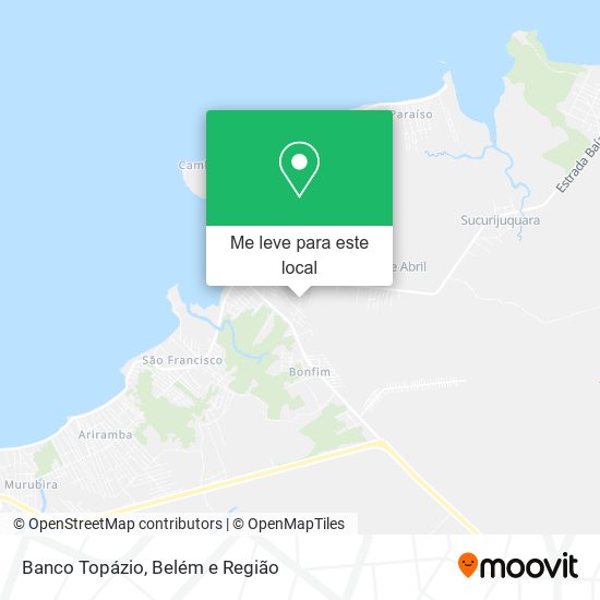 Banco Topázio mapa