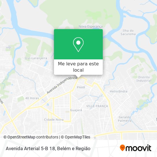 Avenida Arterial 5-B 18 mapa