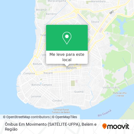 Ônibus Em Movimento (SATÉLITE-UFPA) mapa