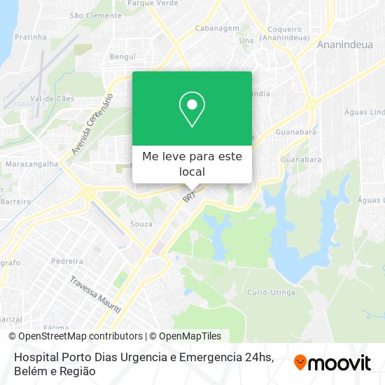 Hospital Porto Dias Urgencia e Emergencia 24hs mapa