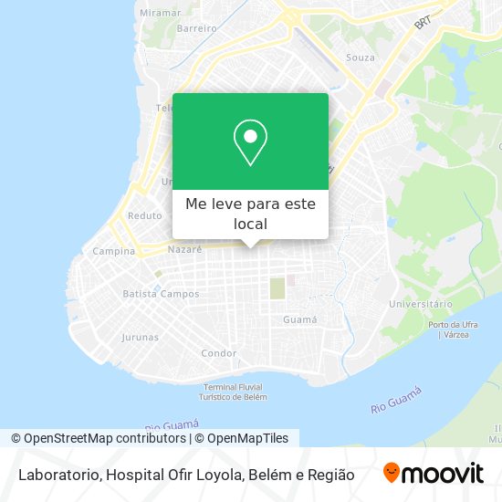 Laboratorio, Hospital Ofir Loyola mapa