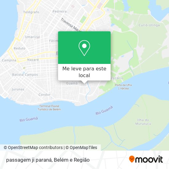 passagem ji paraná mapa