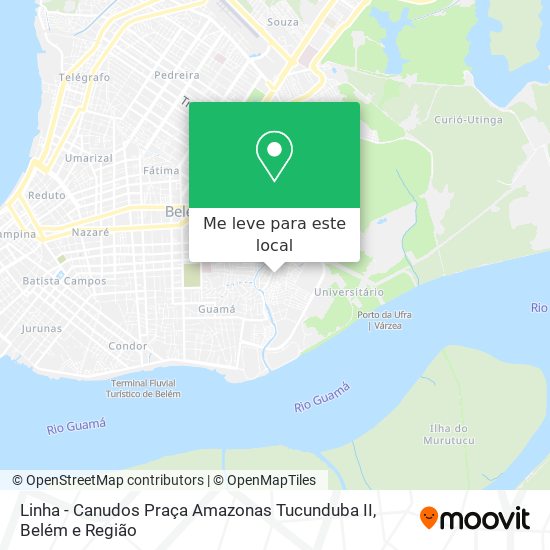 Linha - Canudos Praça Amazonas Tucunduba II mapa