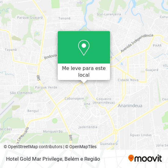 Hotel Gold Mar Privilege mapa