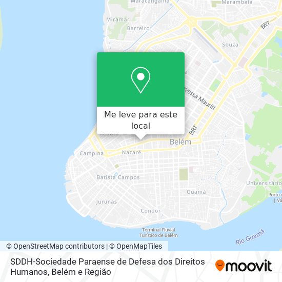 SDDH-Sociedade Paraense de Defesa dos Direitos Humanos mapa