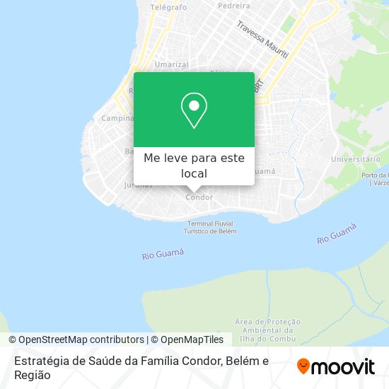 Estratégia de Saúde da Família Condor mapa