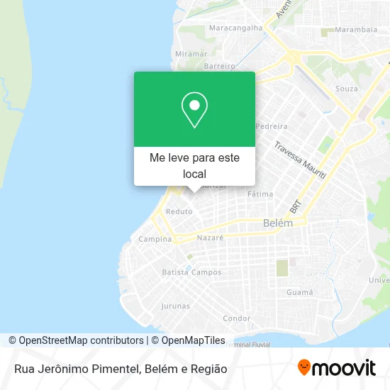 Rua Jerônimo Pimentel mapa